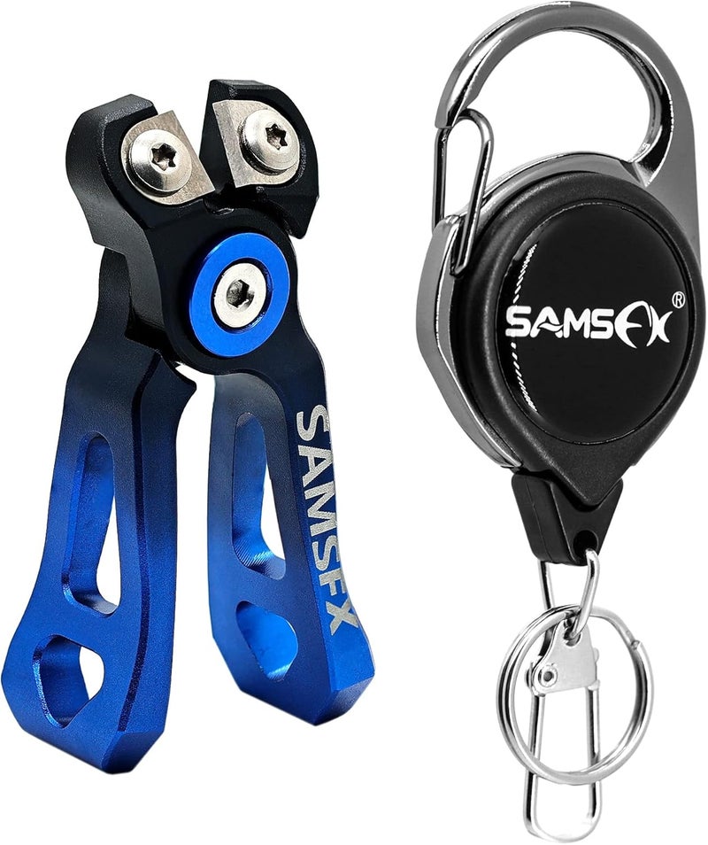 SAMSFX MINI Fishing Line Cutters with Retractors, Braid Scissors,Tungsten Line Cutter That Cut Braid, Mono and Fluoro Lines Clean & Smooth Fly Fishing Equipment - Image 1